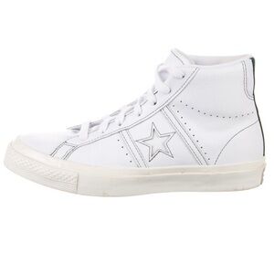 CONVERSE White Leather Hightop Sneakers - Women’s Sz 8 - Great Condition!